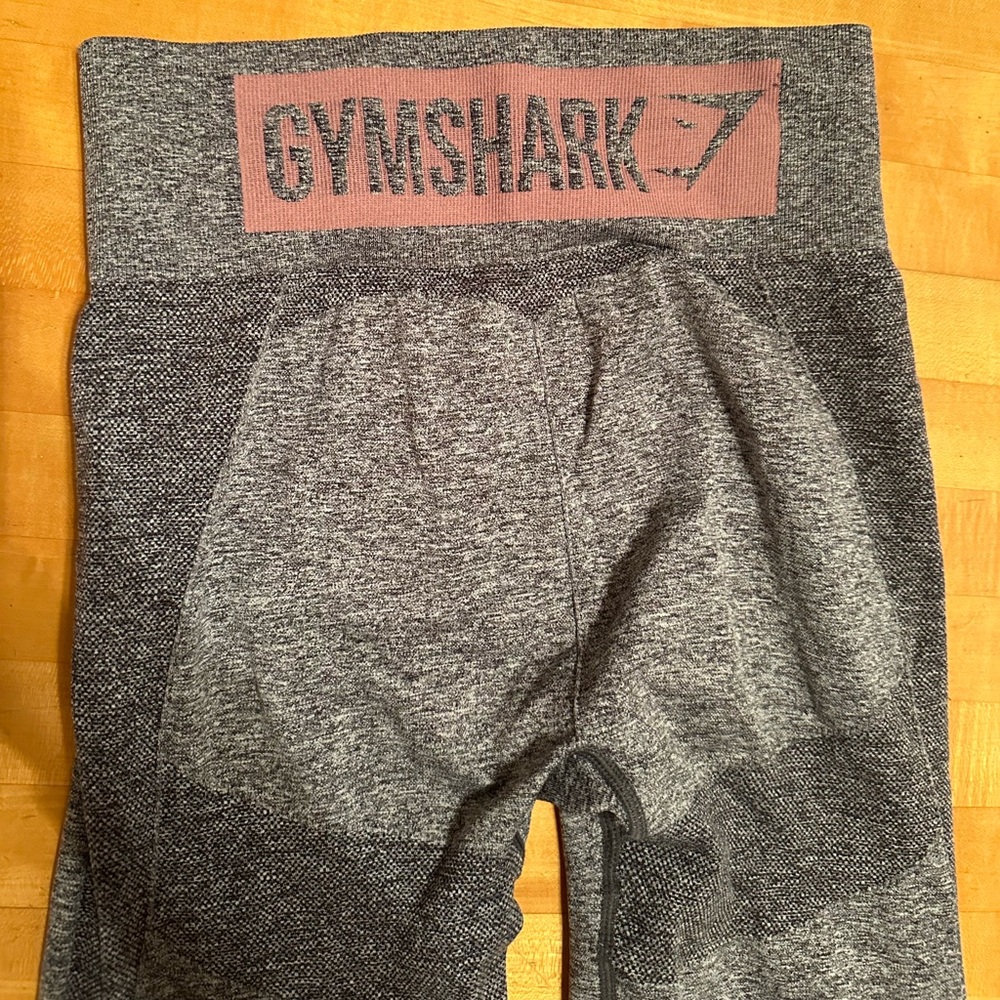Gymshark Flex High Waisted Seamless Leggings Gray Pink Small